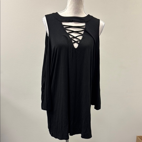 torrid Tops - Black Sleeveless Top with Crisscross Detail